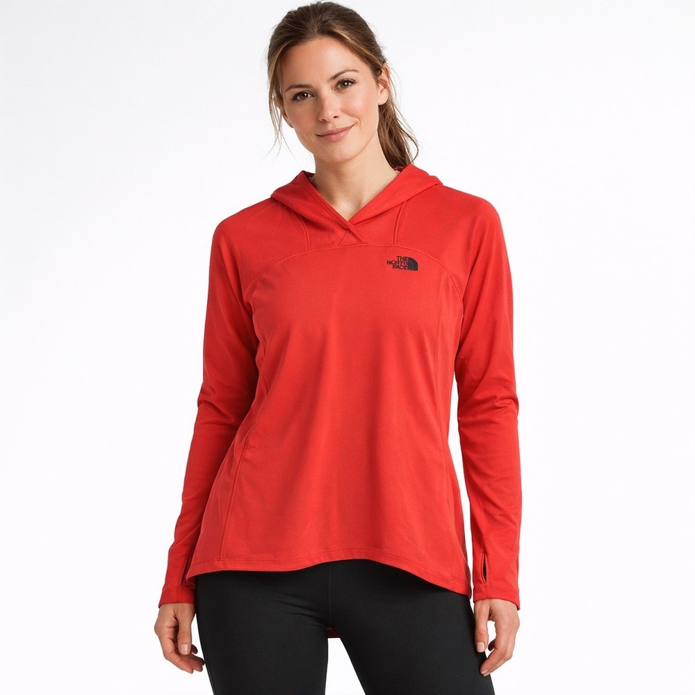 The North Face Hoodie Women's Medium Pullover Lightweight Thumbholes Athleisure